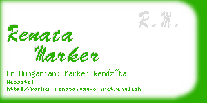 renata marker business card